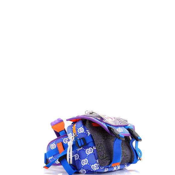 Gucci Buckle Flap Chest Strap Backpack #218636G10B - Picture 2 of 6